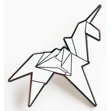 再入荷!【Blade Runner】"unicorn origami" pin badge -white- (ar-227-8)
