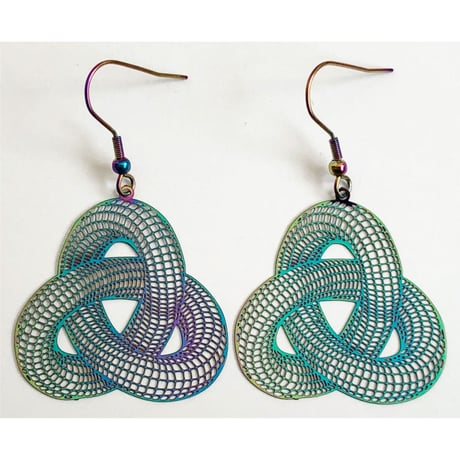 "tribal knot" spacey pierced earrings (ar-2212-2)