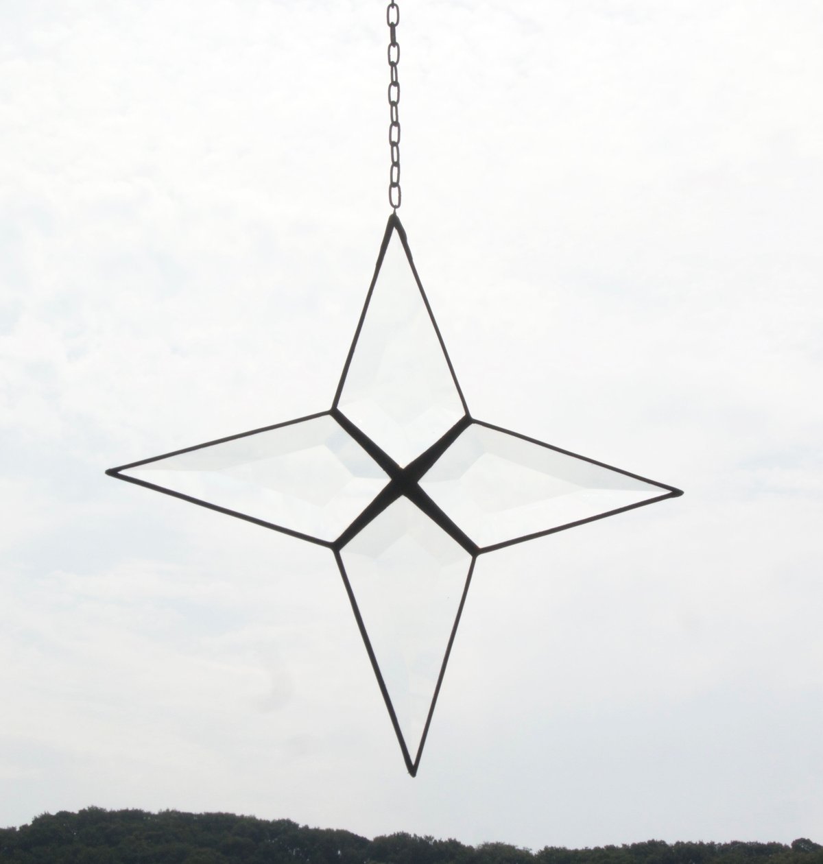 ○“mosaik verglasung” stained glass ornament -fa
