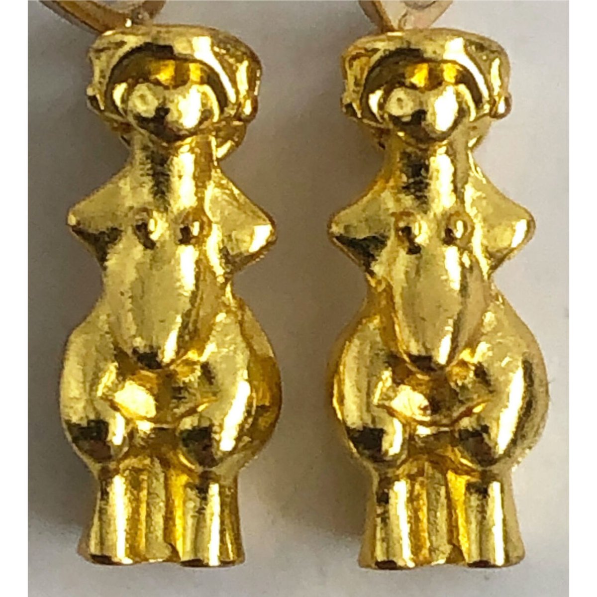 縄文 / 国宝土偶 】 “縄文のビーナス” ピアス -gold- (jo-04) | L