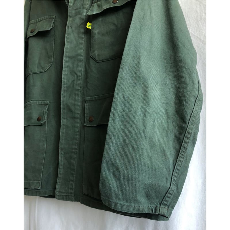 80's euro vintage】coverall / work jacket -M /