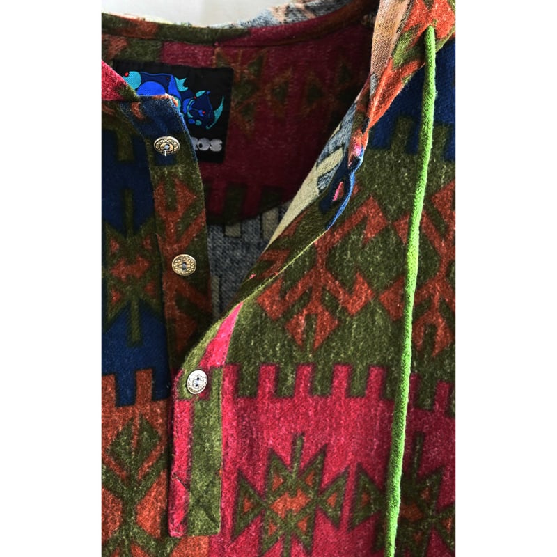 90's vintage / Rhinoceros】native whole pattern