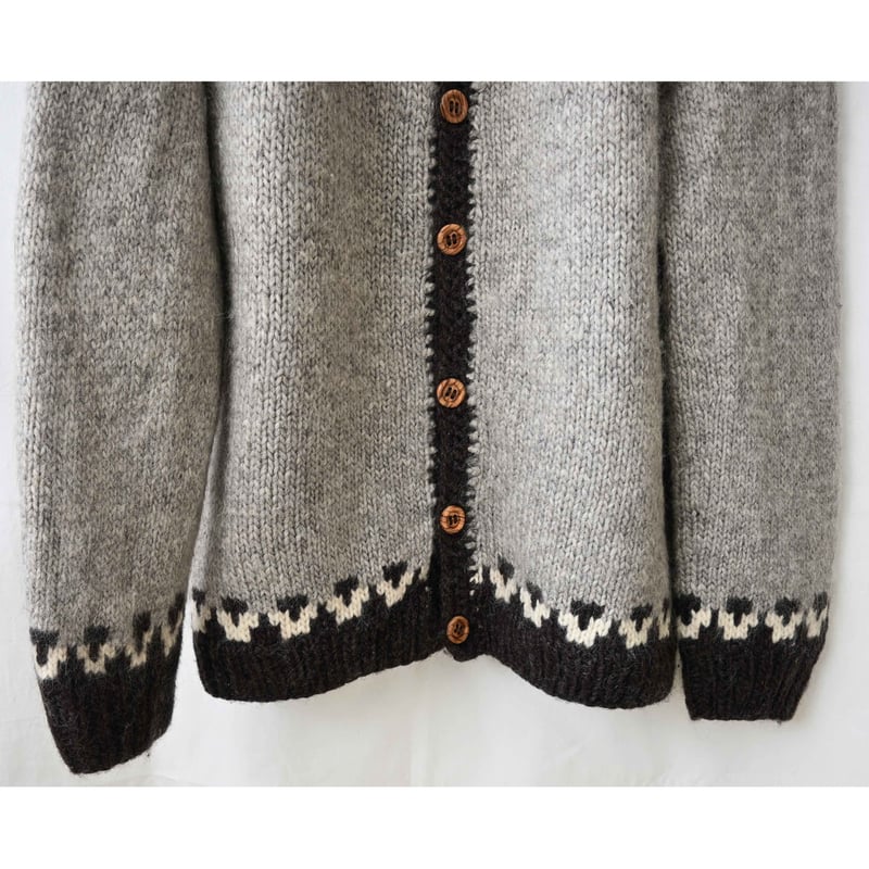 80's vintage / Iceland handmade】wool nordic ca