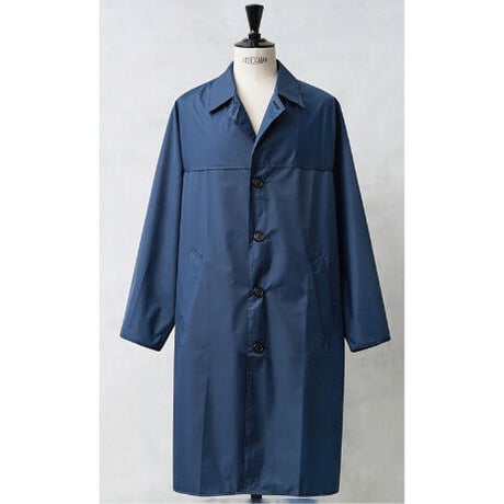 【90's dead stock / frence army】military nylon rain coat -116L / navy- (q-236-4)