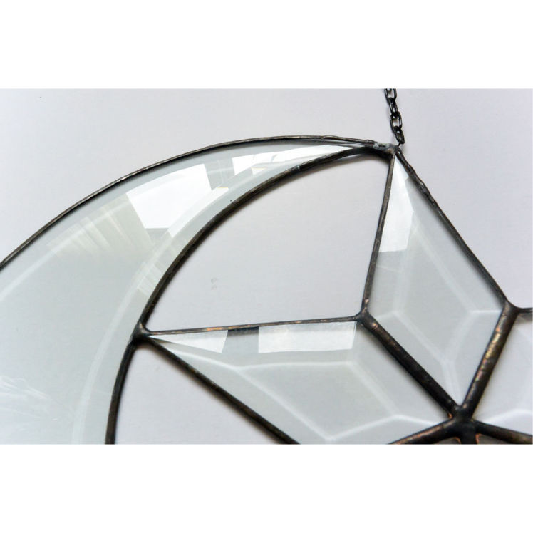 mosaik verglasung” stained glass ornament -cre