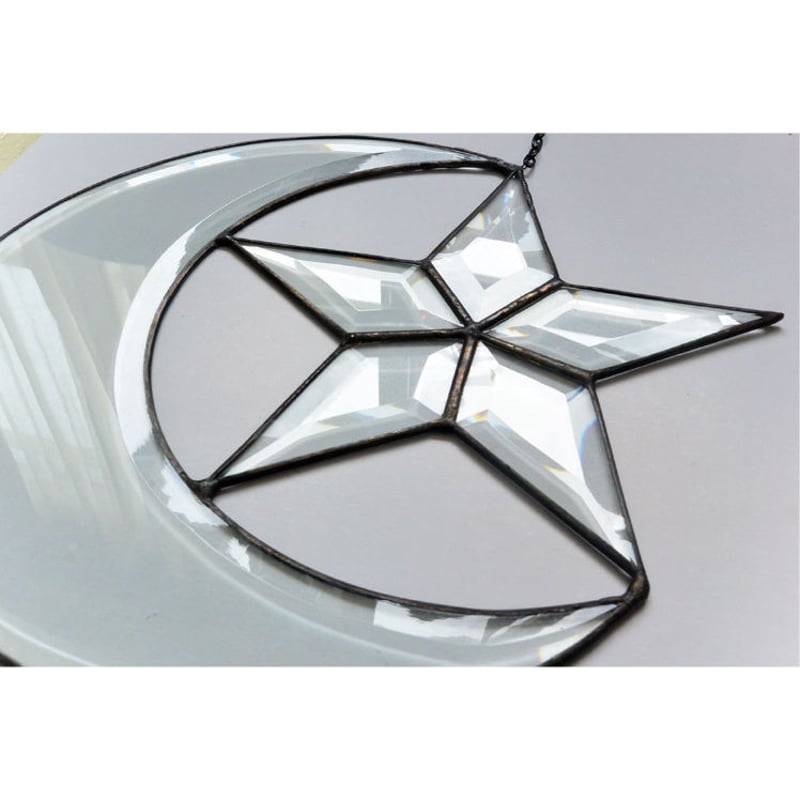 mosaik verglasung” stained glass ornament -cre