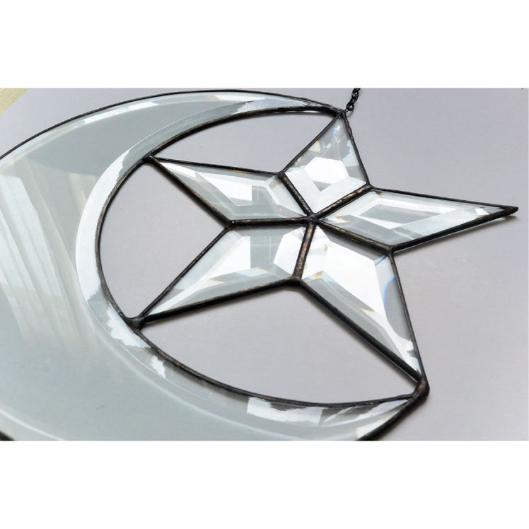 mosaik verglasung” stained glass ornament -cre