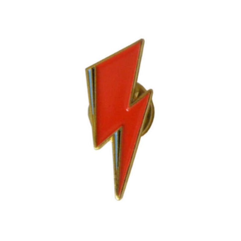 再入荷! ”David Bowie / Aladdin Sane” thunder pin b 再入荷! ”David Bowie / Aladdin Sane” thunder pin b