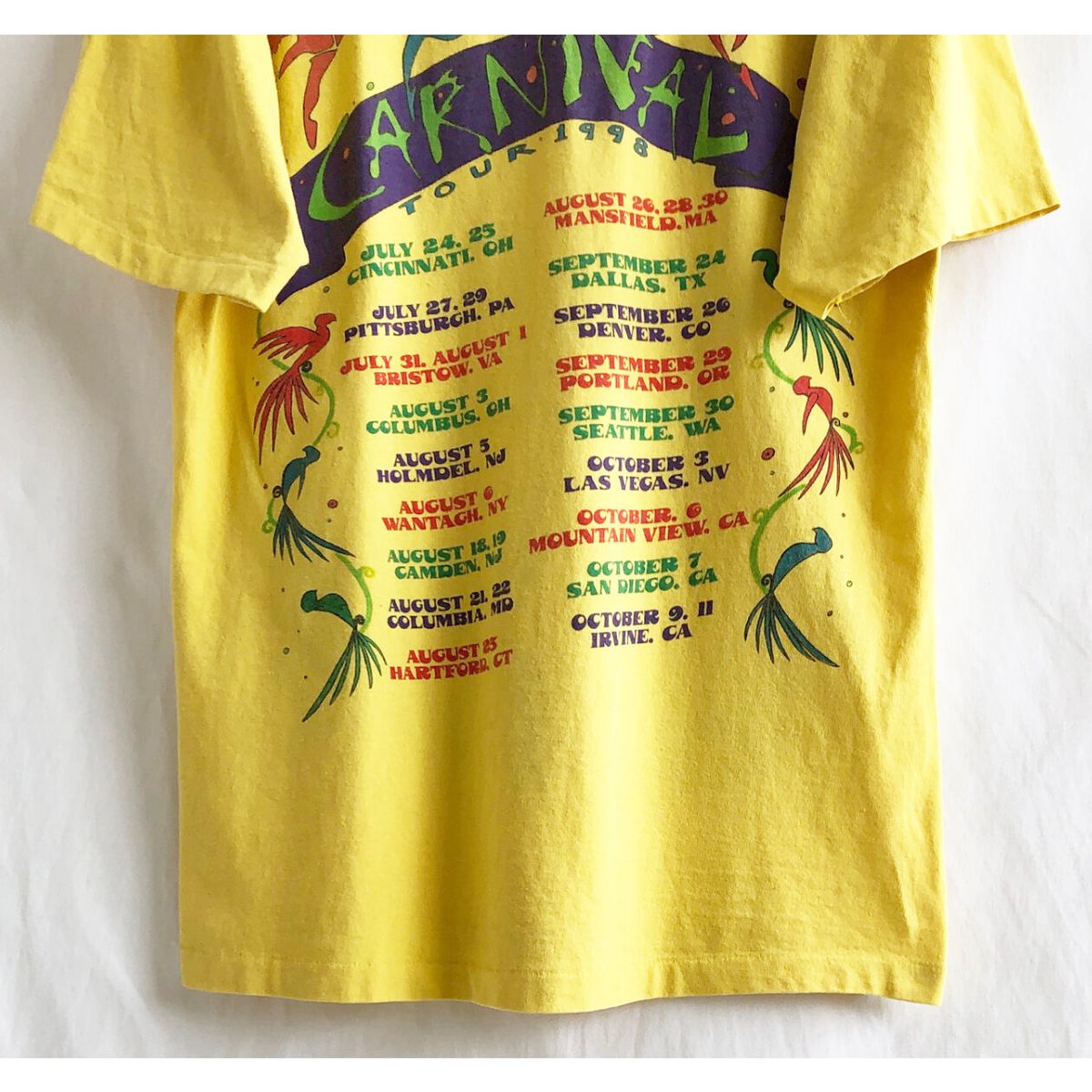 90's vintage】 Jimmy Buffett 1998 Carnival Tour 90's vintage】 Jimmy Buffett 1998 Carnival Tour