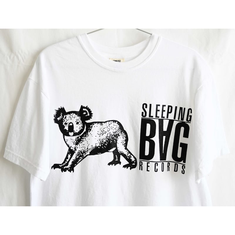 SLEEPING BAG RECORDS】label logo T-shirts -M & 