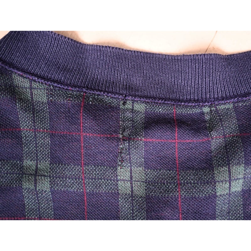 雰囲気系 Eddie Bauer 80s USA製 インディゴ チェックブルゾン 雰囲気系 Eddie Bauer 80s USA製 インディゴ チェックブルゾン