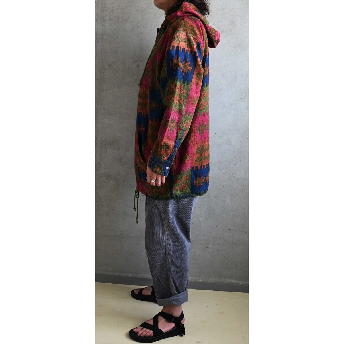 ラヴィ イベ限定カラー大柄 90's vintage / Rhinoceros】native whole pattern