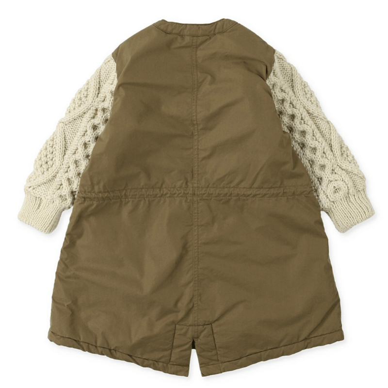 DENIM DUNGAREE/CNウェザー袖ニットドッキングコート | R.R.R 