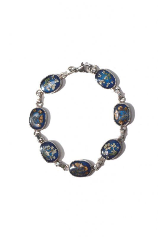 GUSTAVO / Flower Chain Bracelet-blue | R.R.R.