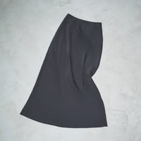 satin flare skirt