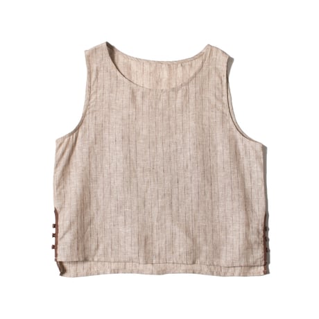 Linen stripe tops