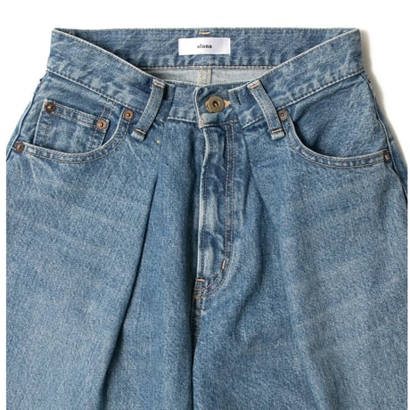 Tack denim pants
