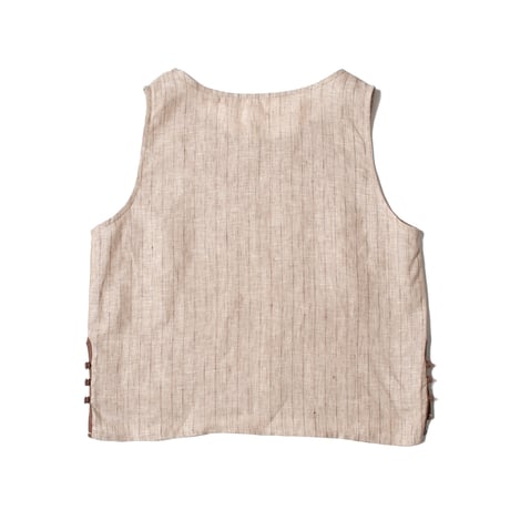 Linen stripe tops