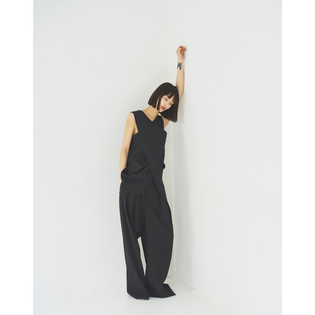 aluna dable Tuck pants size2 パンツのみ W tuck pants | aluna
