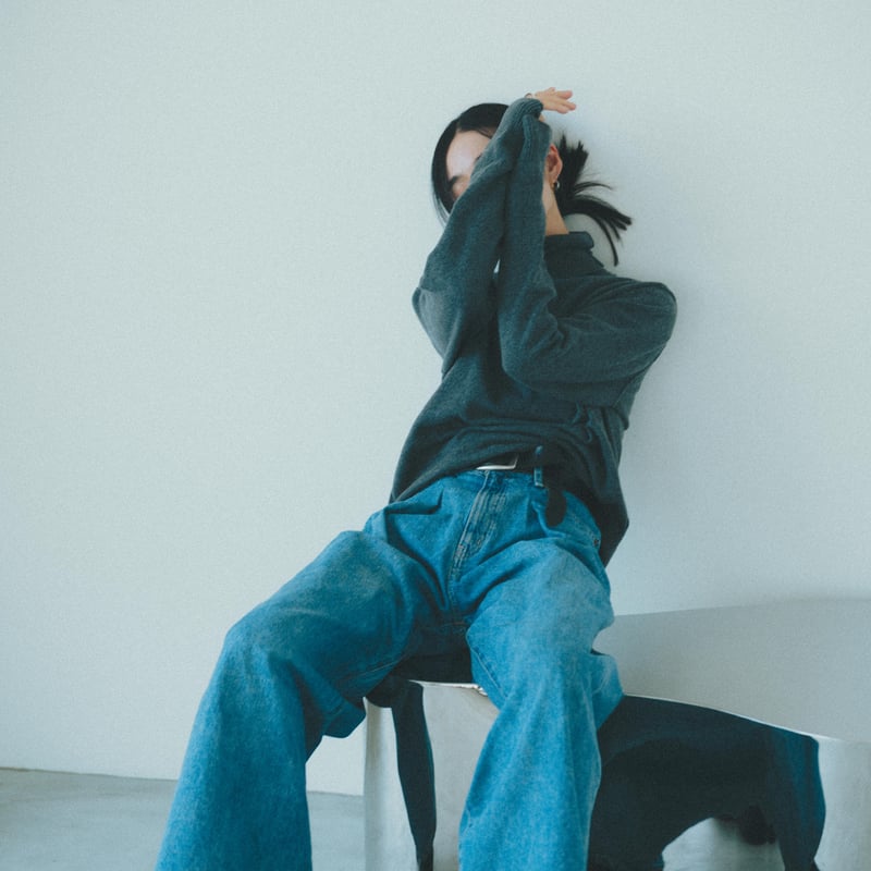 aluna DENIM /No.3 長屋なぎさ デニムパンツ aluna Tack denim pants