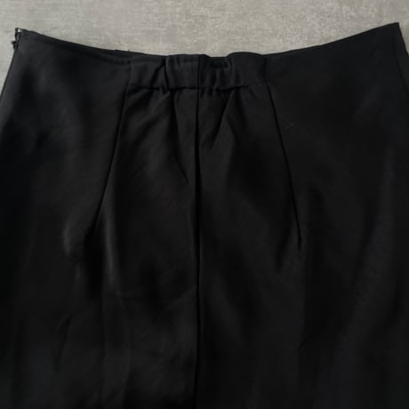 satin flare skirt