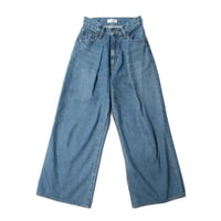 Tack denim pants