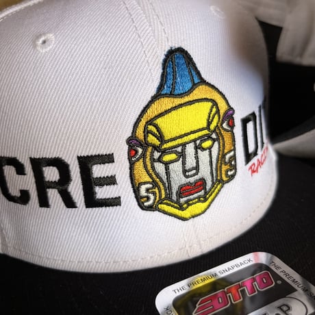 "CREDIT X CHEETAH”  ROADRUNNER CAP・WHITEｘBLACK