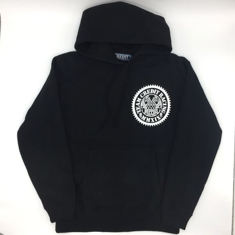 CREDIT × DUPPIES  "DEVIL"・ HOODIE SWEAT・Black White