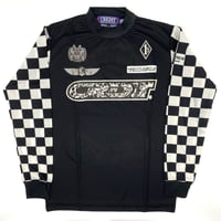 CREDIT "Vintage Racers" メッシュジャージ・ブラック/チェッカー・日本製