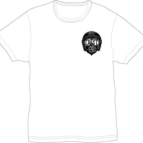 CREDIT 120% "HEAD IN THE DIRT" T-Shirt・White