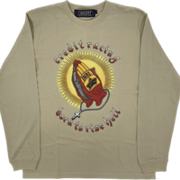 CREDIT "PRAYING HANDS" COTTON・  L/S TEE ・SAND