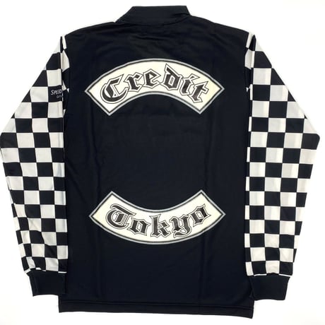 CREDIT "Vintage Racers" メッシュジャージ・ブラック/チェッカー・日本製