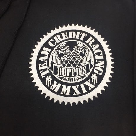 CREDIT × DUPPIES  "DEVIL"・ HOODIE SWEAT・Black White