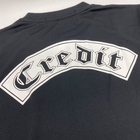 CREDIT RACING  "PATCH" T-SHIRTS ~ DRY Tee・Black
