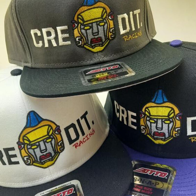 新品　CHEETAHキャップ・イエローロボット・ホワイト×ブラック CREDIT X CHEETAH” ROADRUNNER CAP・BLACKxPURPLE