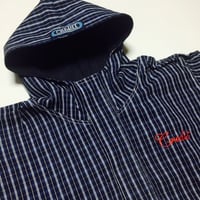CREDIT DENIM HOODED PARKA・90's USA製