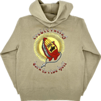 CREDIT "PRAYING HANDS" HOODIE SWEAT・SAND