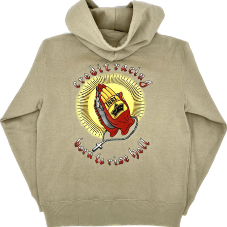 CREDIT "PRAYING HANDS" HOODIE SWEAT・SAND