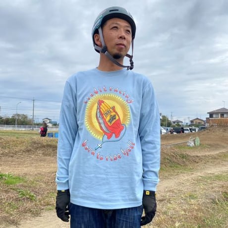 CREDIT "PRAYING HANDS" COTTON・  L/S TEE ・SAND