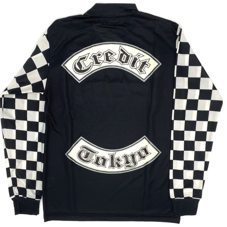 CREDIT "Vintage Racers" メッシュジャージ・ブラック/チェッカー・日本製