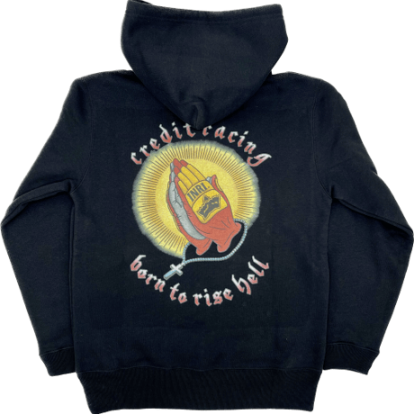 CREDIT "PRAYING HANDS" HOODIE SWEAT・BLACK
