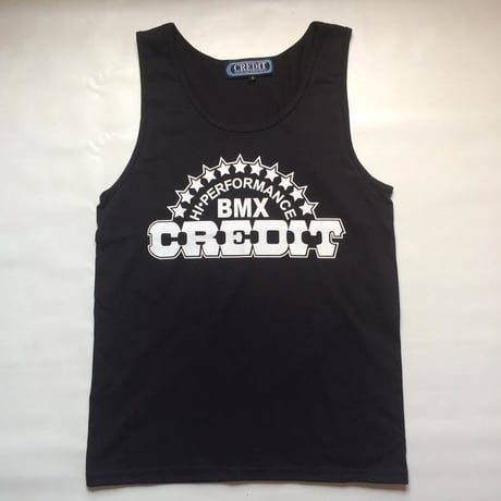 "CREDIT" TANK-TOP・Black