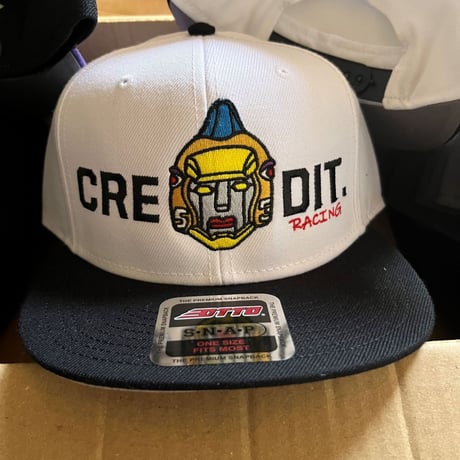 "CREDIT X CHEETAH”  ROADRUNNER CAP・WHITEｘBLACK