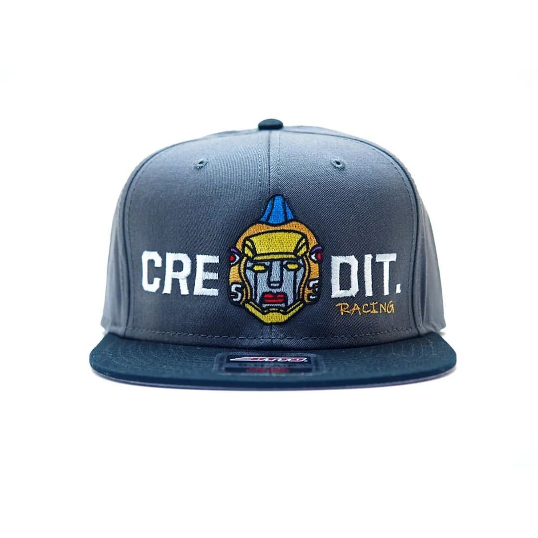 CREDIT X CHEETAH” ROADRUNNER CAP・GRAYxBLACK |