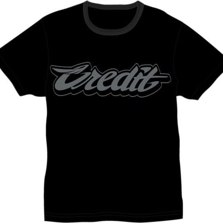 CREDIT "SIGNATURE OF WING" T-SHIRTS・Black