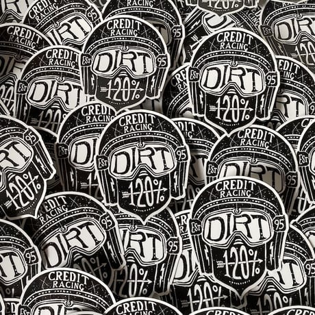 CREDIT 120% "HEAD IN THE DIRT" T-Shirt・Black
