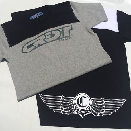 CREDIT "ATHLETIC - JERSEY" TEE・Grey/Black