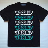 CREDIT "VATO TEXT" グラフィック T-SHIRTS・Black