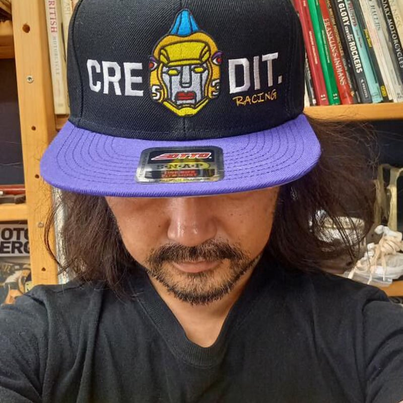 CREDIT X CHEETAH” ROADRUNNER CAP・GRAYxBLACK |