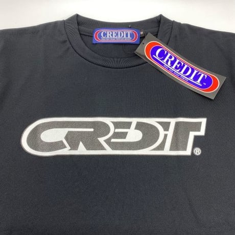 CREDIT RACING  "PATCH" T-SHIRTS ~ DRY Tee・Black